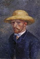 autoportrait avec chapeau de paille 1886